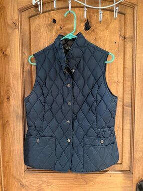 Eddie Bauer Women's Black Quilted Vest Size Medium